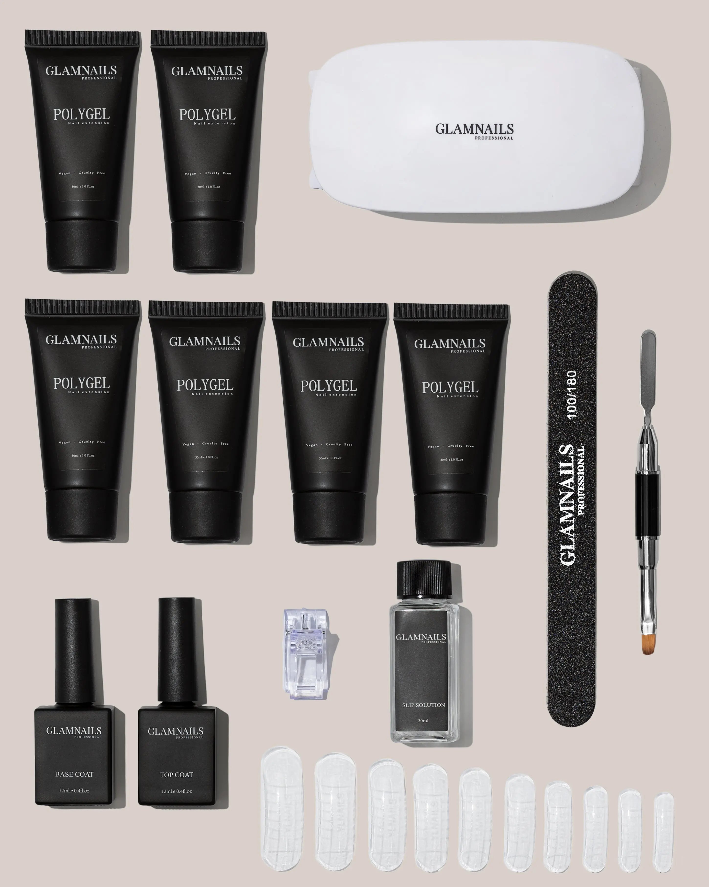 Glamnailsprofessional Gezondheid & beauty > Nagelverzorging > Nagelgel Polygel Starterset | 3+3 Gratis Kleuren